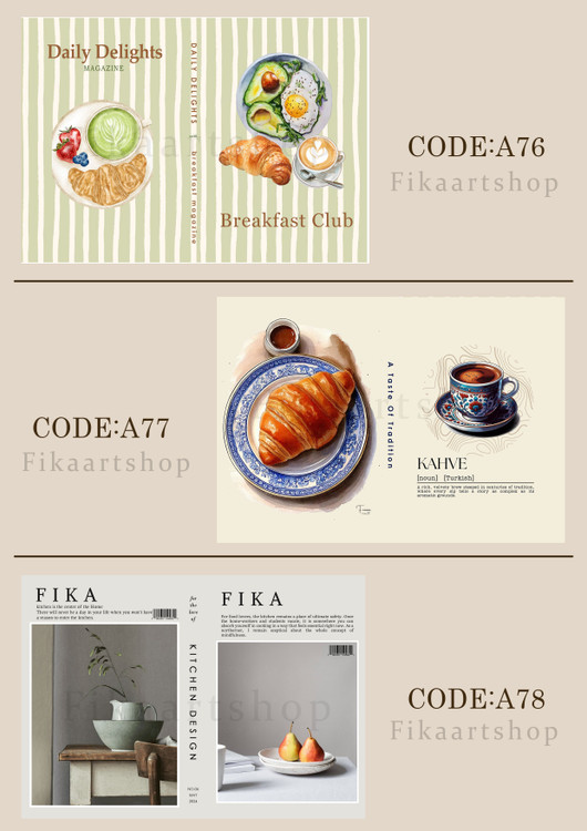 Code: A78 / Code: A77 / Code: A76