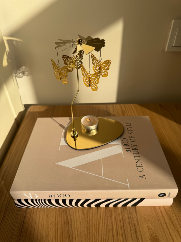 جاشمعی رقصنده (چرخان) طرح پروانه 🦋